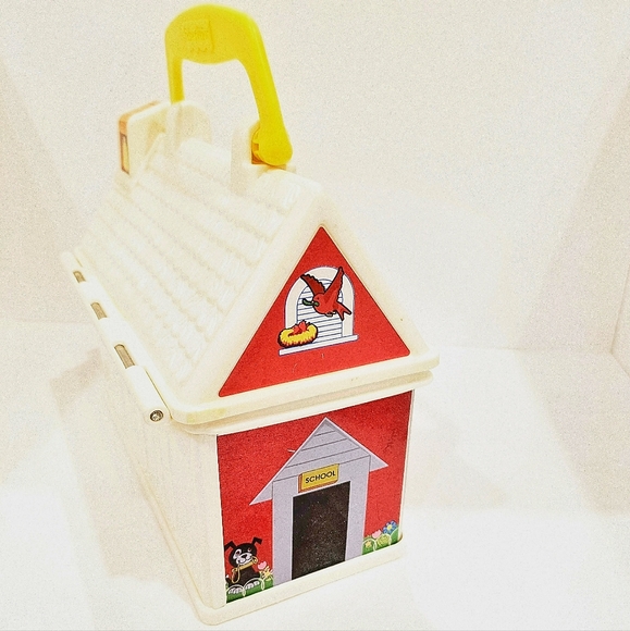 Fisher-Price Lunch Box Little People On The Go School House Carrying Case 2008 - Picture 3 of 8